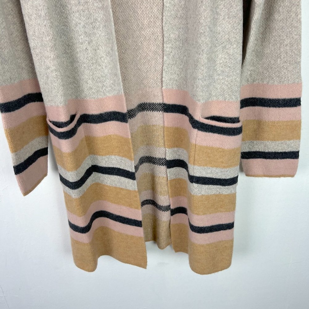 NWOT Stitch Fix Fortune & Ivy Striped Long Sleeve Open Cardigan Sweater Medium M - Picture 3 of 9